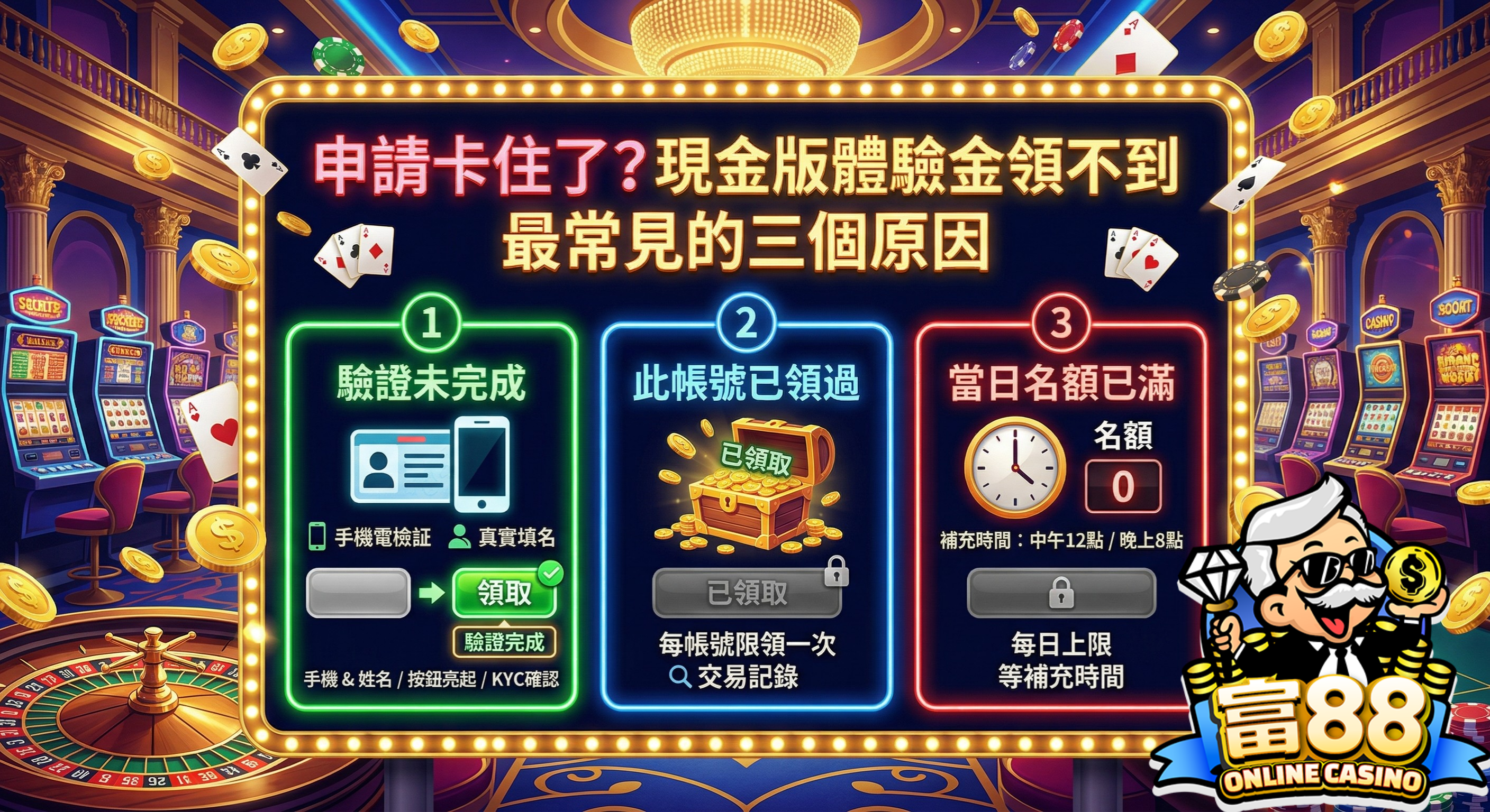 申請卡住了?現金版體驗金不能領最常見的三個原因