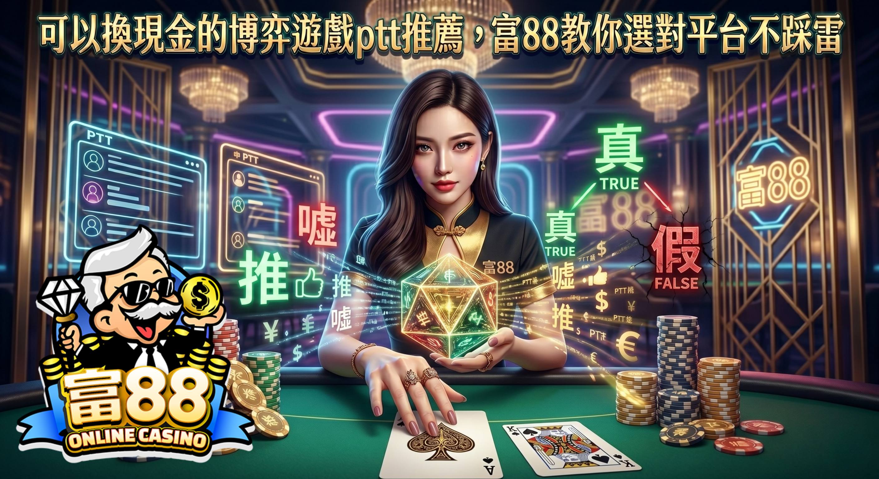 可以換現金的博弈遊戲ptt推薦，富88教你選對平台不踩雷